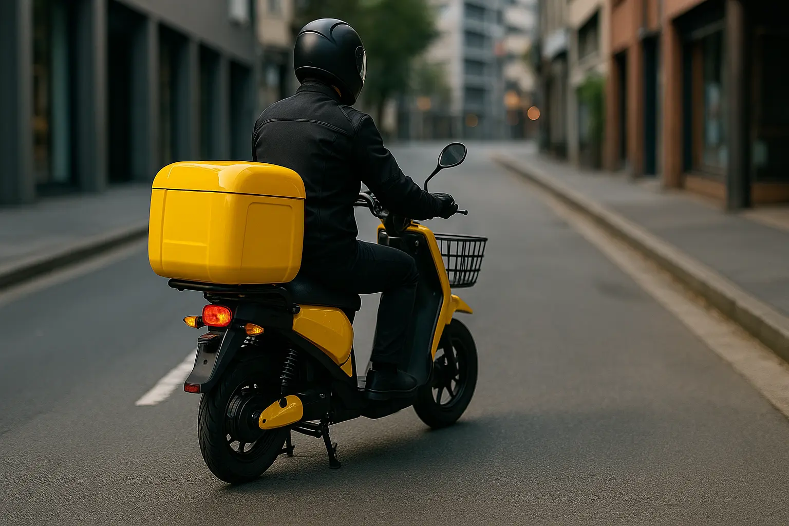 man riding dash electric motorcycle