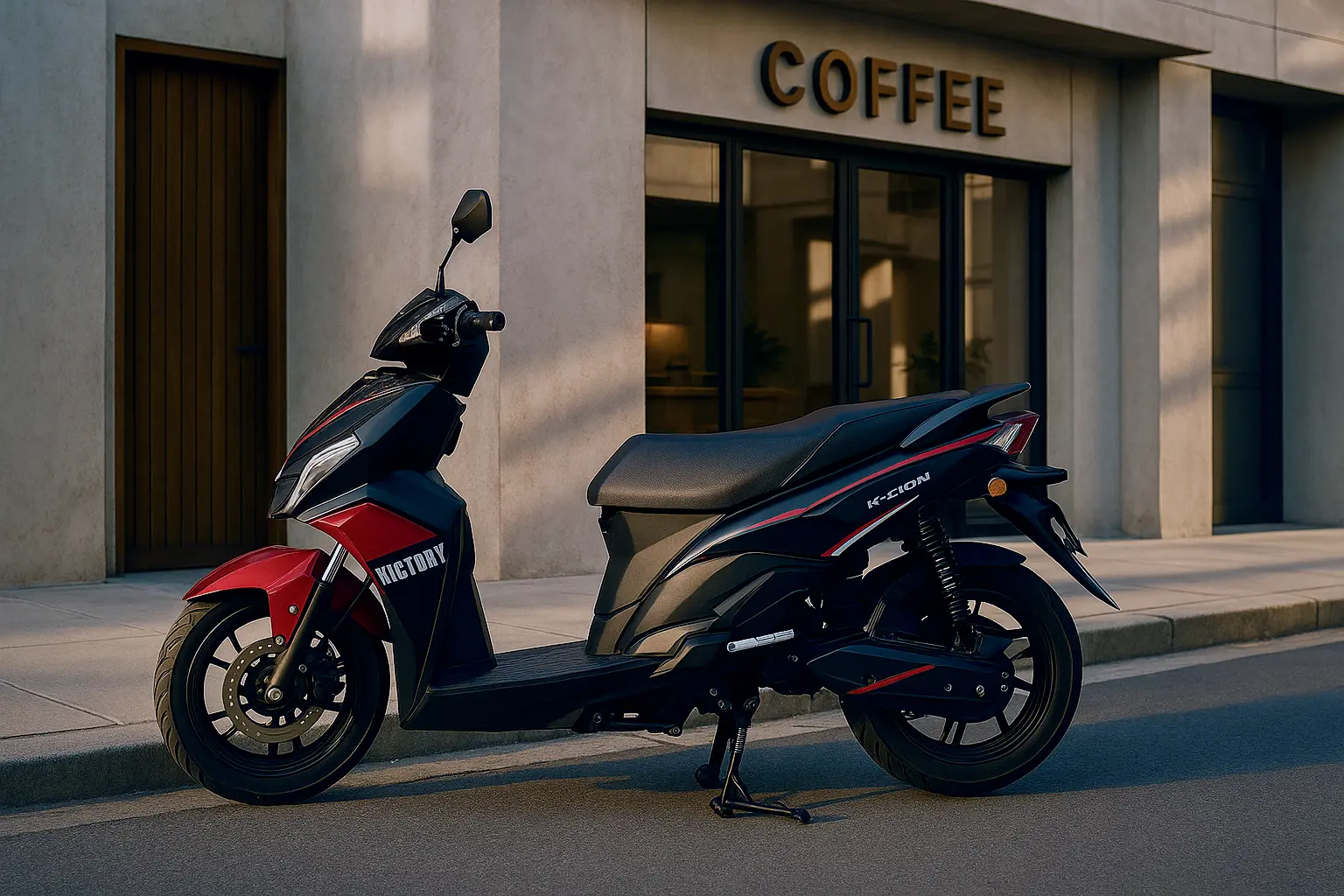 man riding dash electric motorcycle
